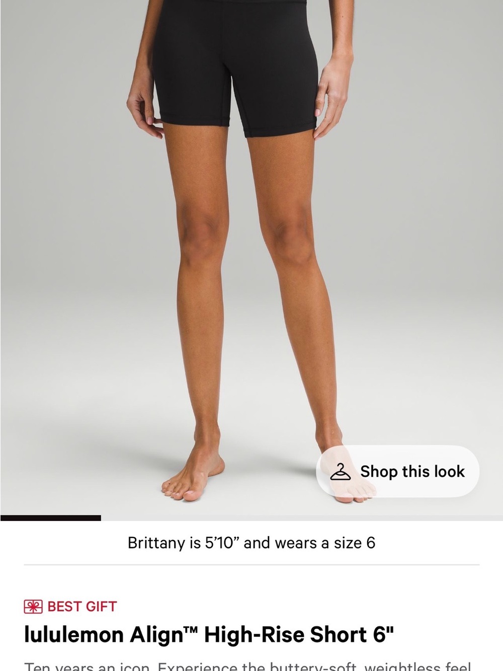 Lululemon Align High Rise Short 6”